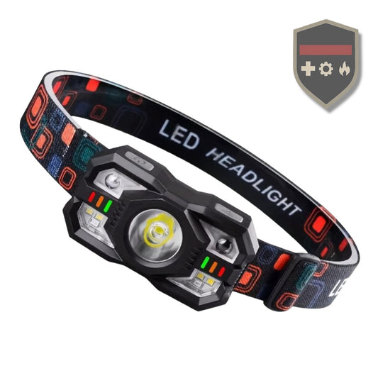 Linterna Frontal con Sensor de Movimiento