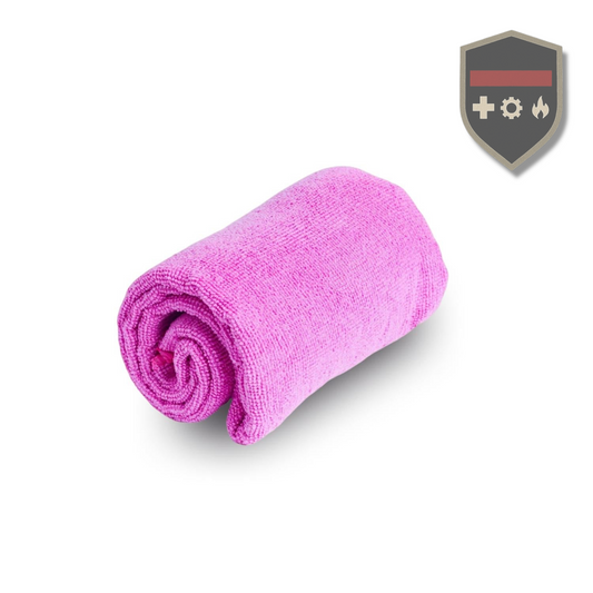 Pack 2 Toallas Microfibra Terry Morada