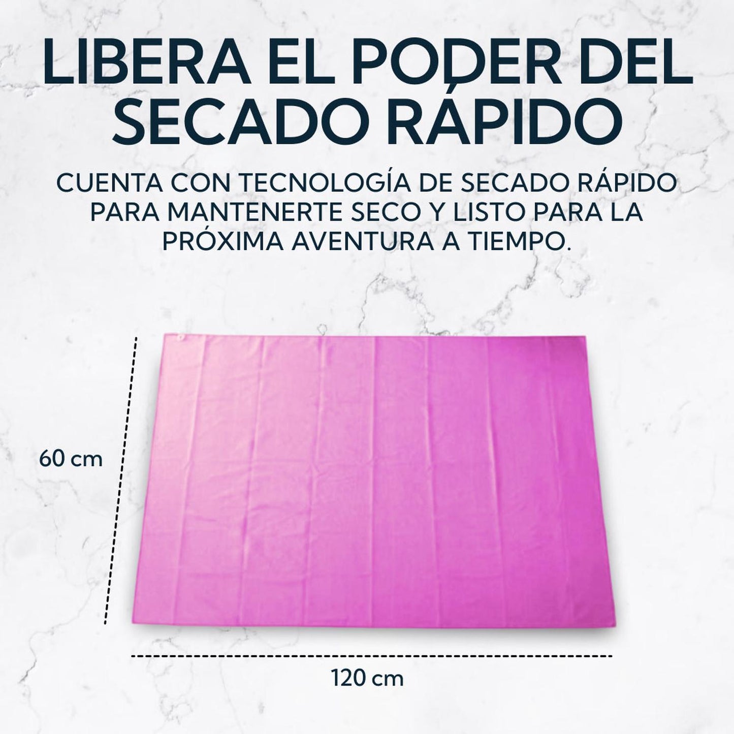 Pack 2 Toallas Microfibra Terry Morada