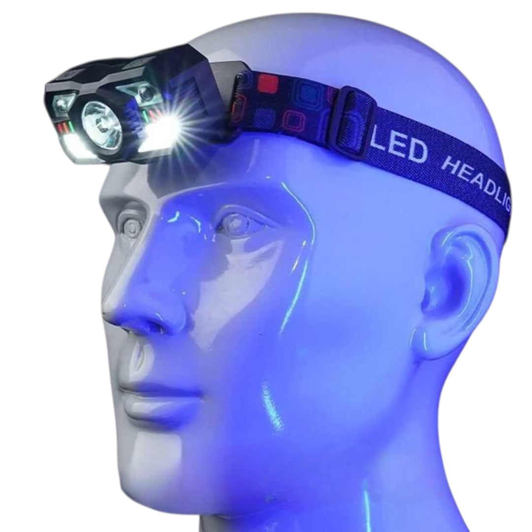 Linterna Frontal con Sensor de Movimiento