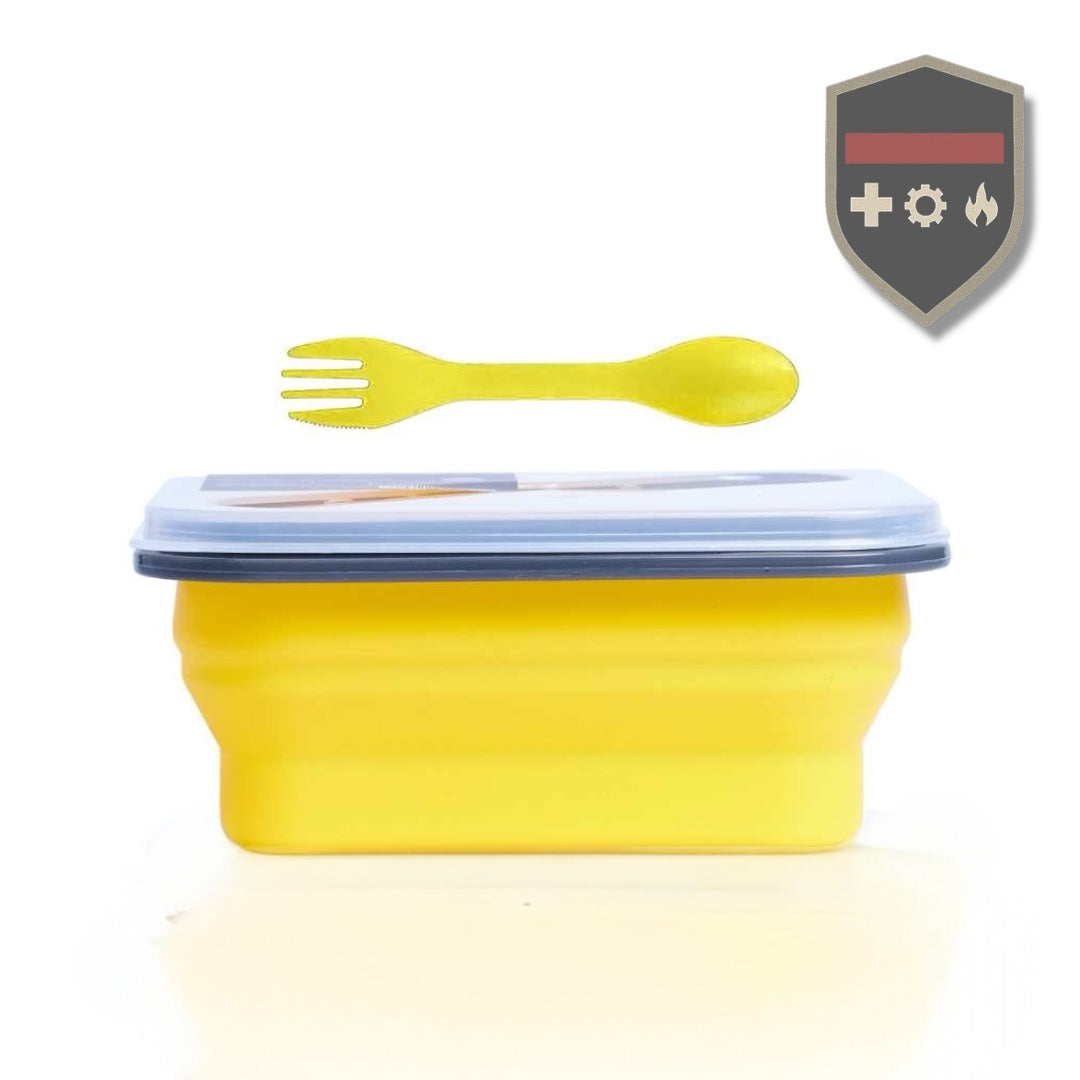 Plato Plegable con Cubiertos 600 ml