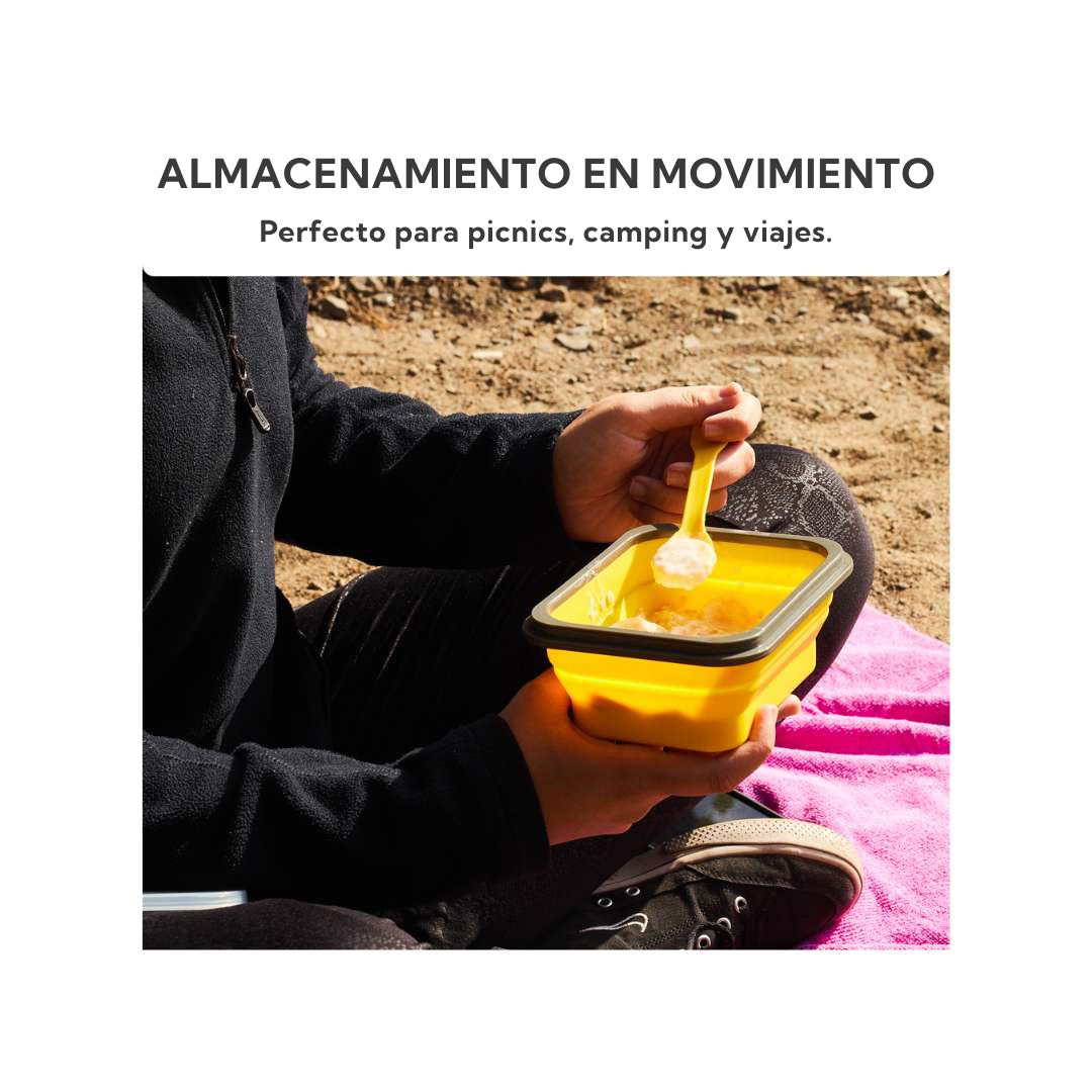 Plato Plegable con Cubiertos 600 ml