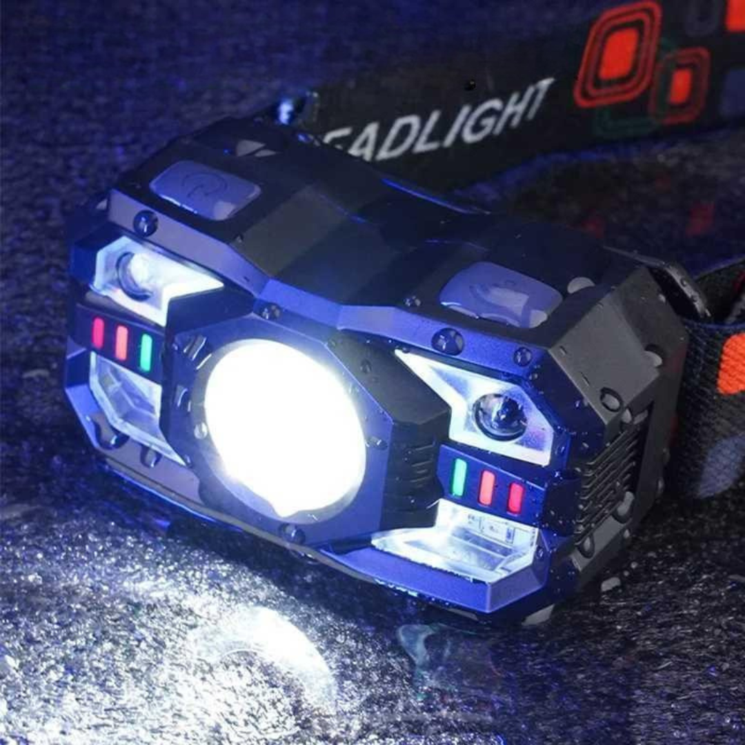 Linterna Frontal con Sensor de Movimiento