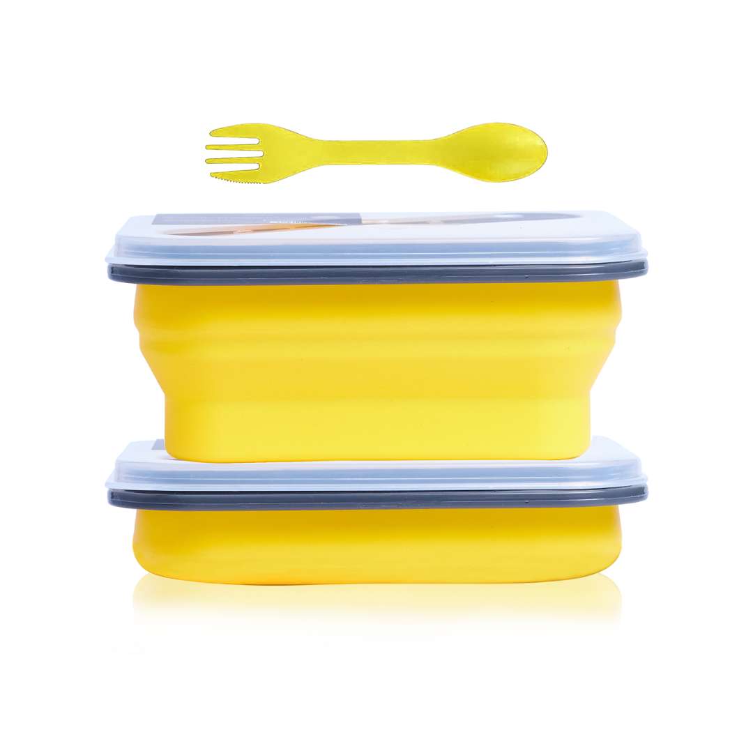 Plato Plegable con Cubiertos 600 ml