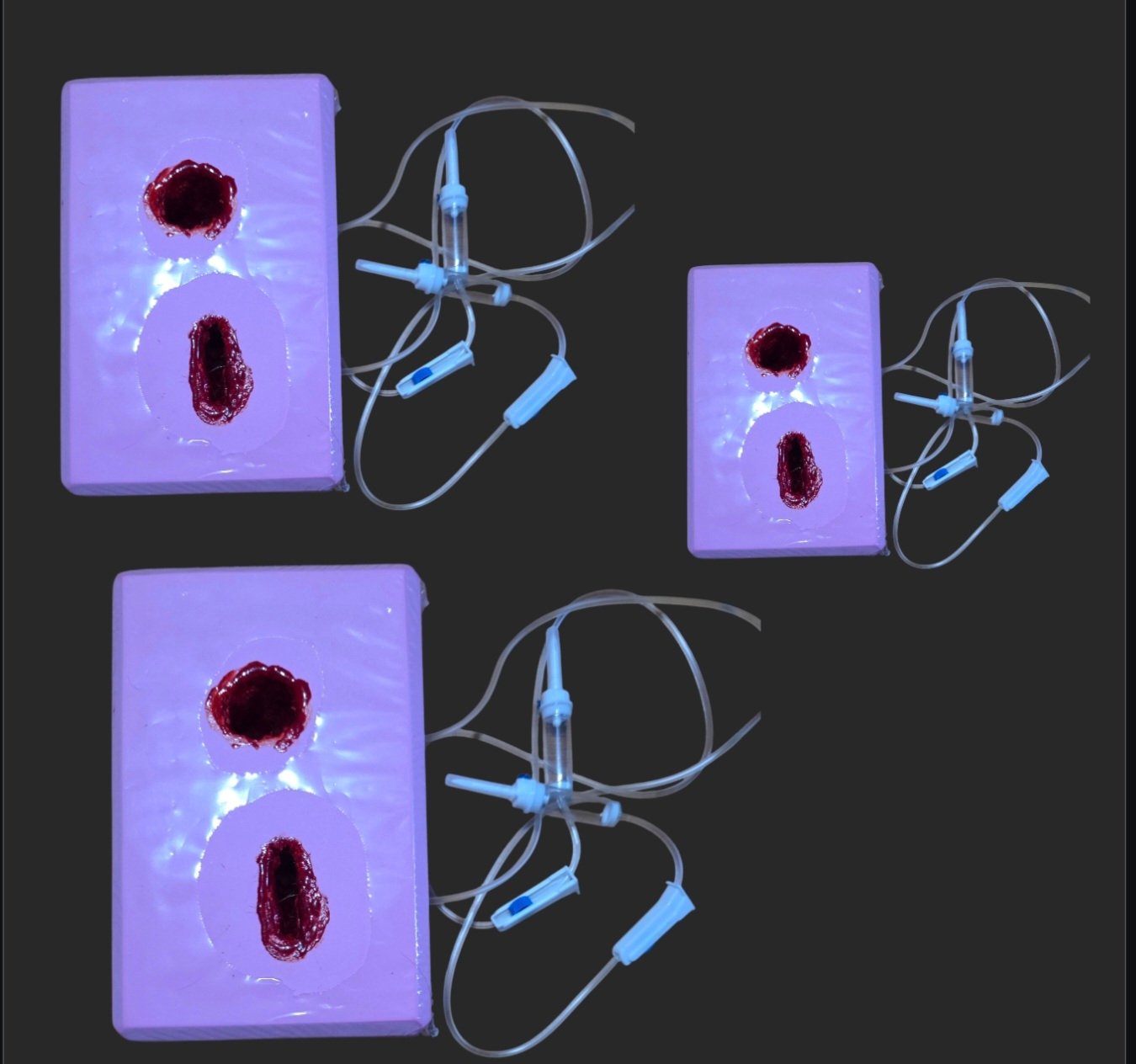 Simulador de Control Hemorragico doble, Herida de Proyectil y Herida Cortante - Imagen 2